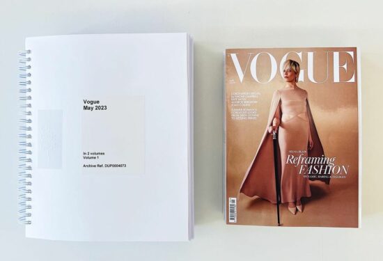 Britanski Vogue na Brailleovom pismu