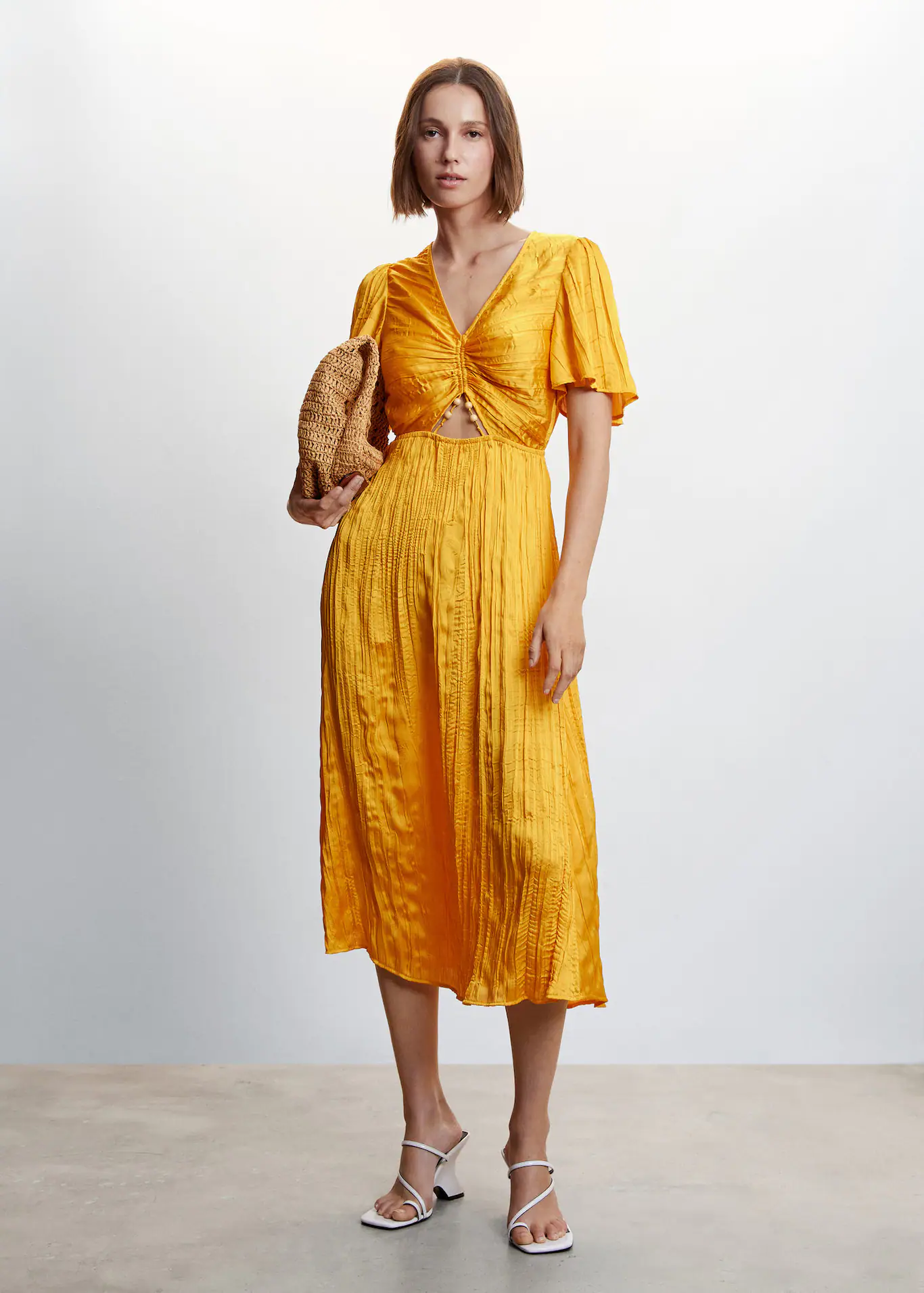 Žuta haljina Mango