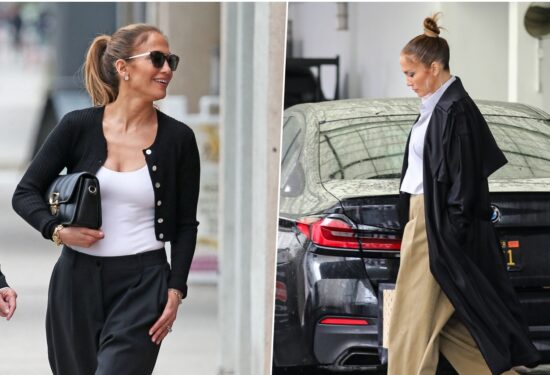 široke hlače Jennifer Lopez
