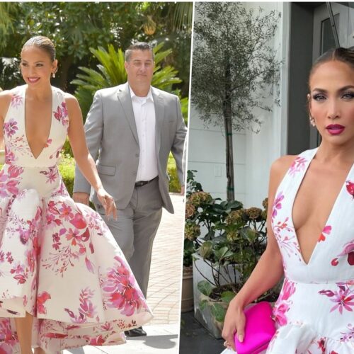Cvjetna haljina Jennifer Lopez