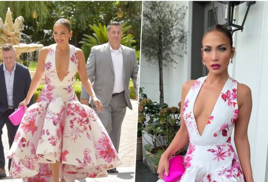 Cvjetna haljina Jennifer Lopez