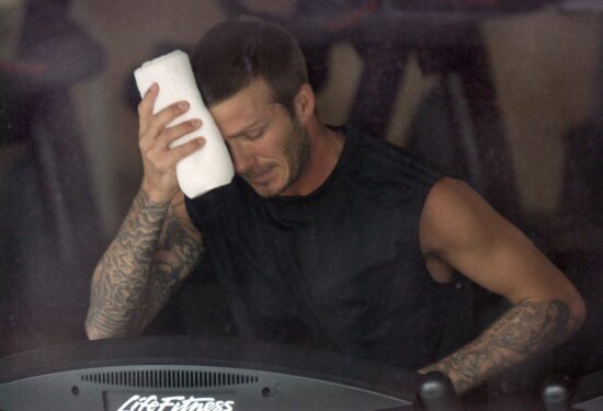 vježbanje Davida Beckhama