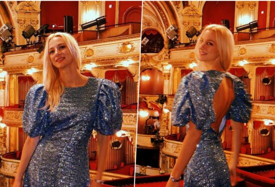plava haljina Petre Kurtele