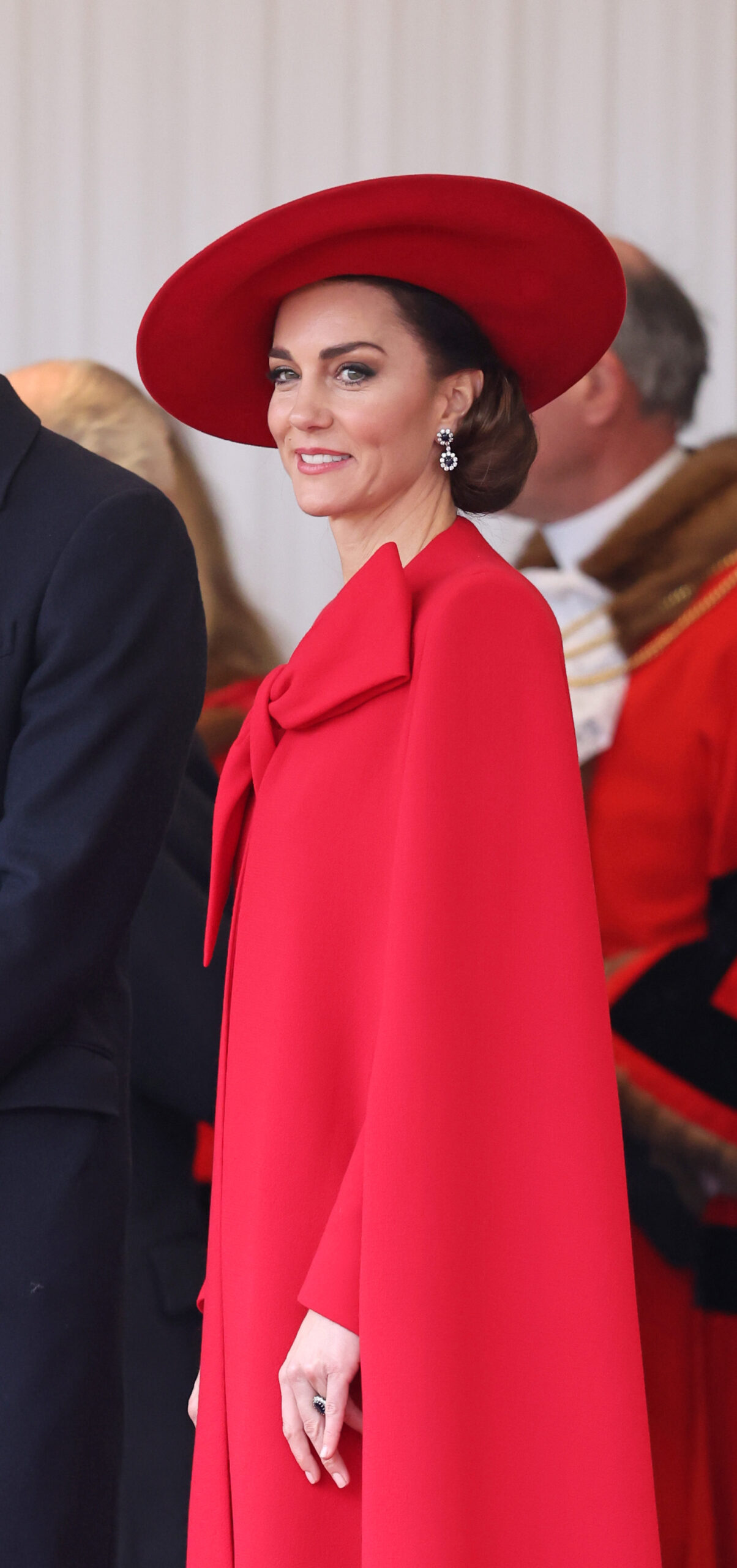 crveni kaput princeze Catherine