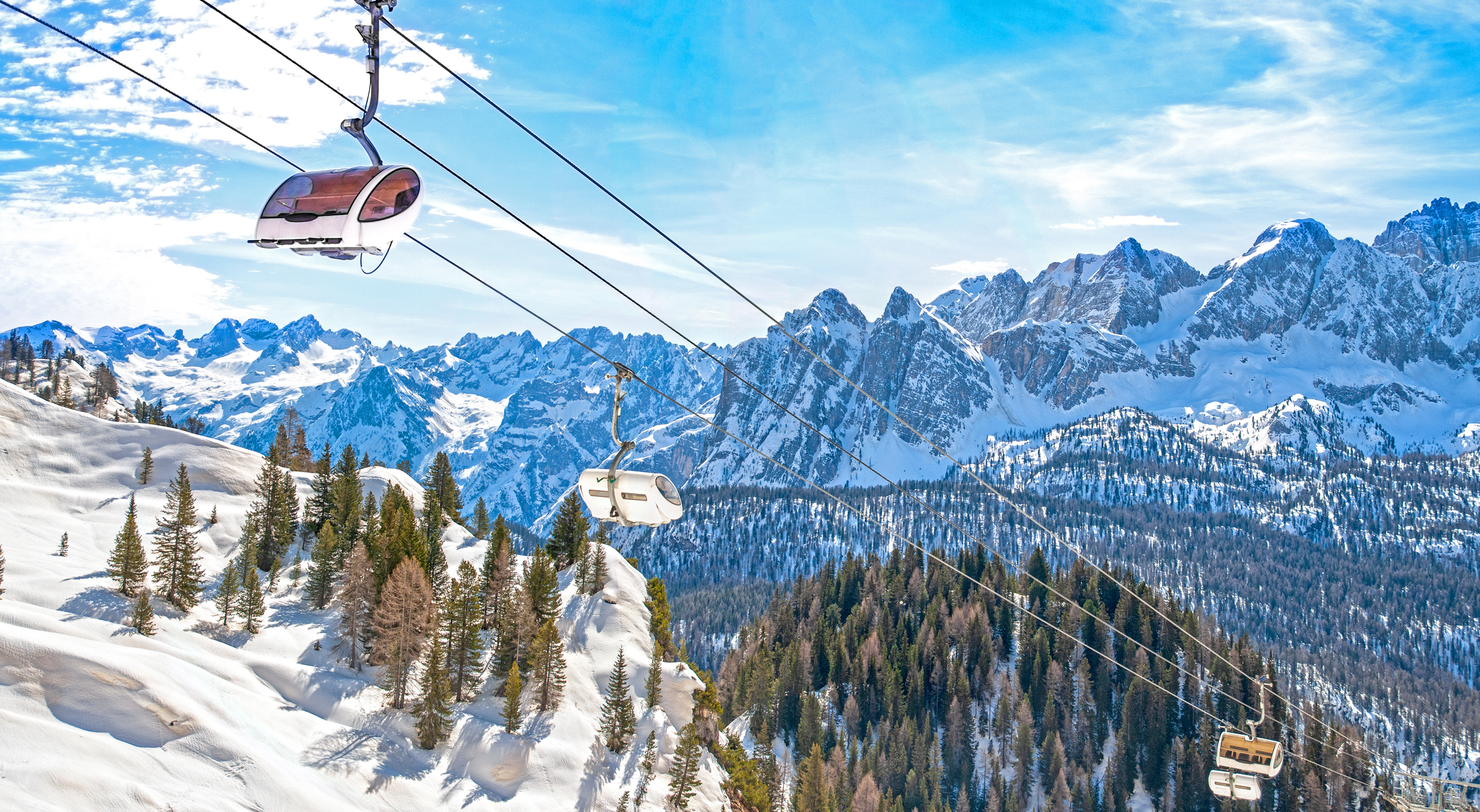 vlak od Rima do Dolomita