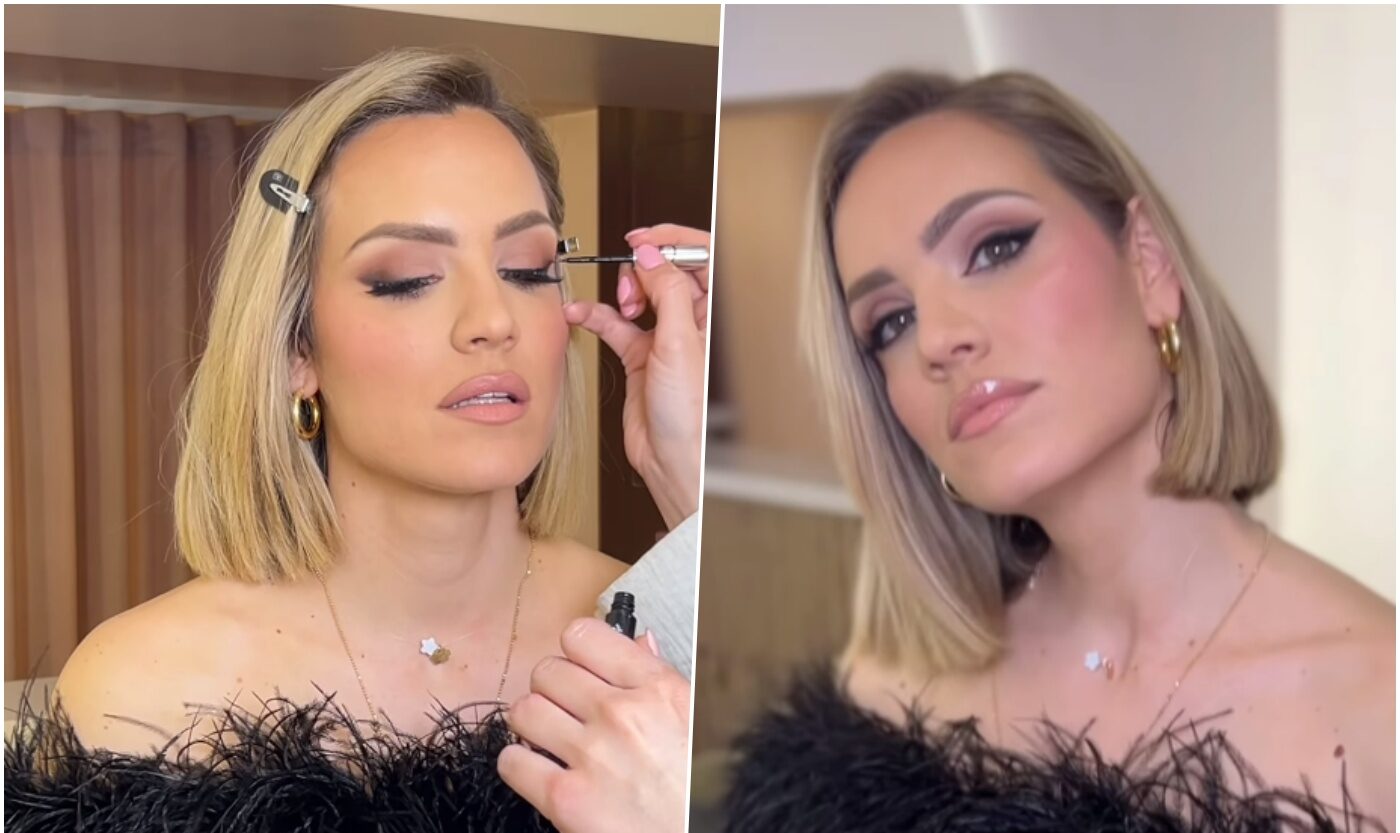 make up šminka sjajilo Ana Radišić hello magazine croatia hrvatska ružičasti make up Ane Radišić