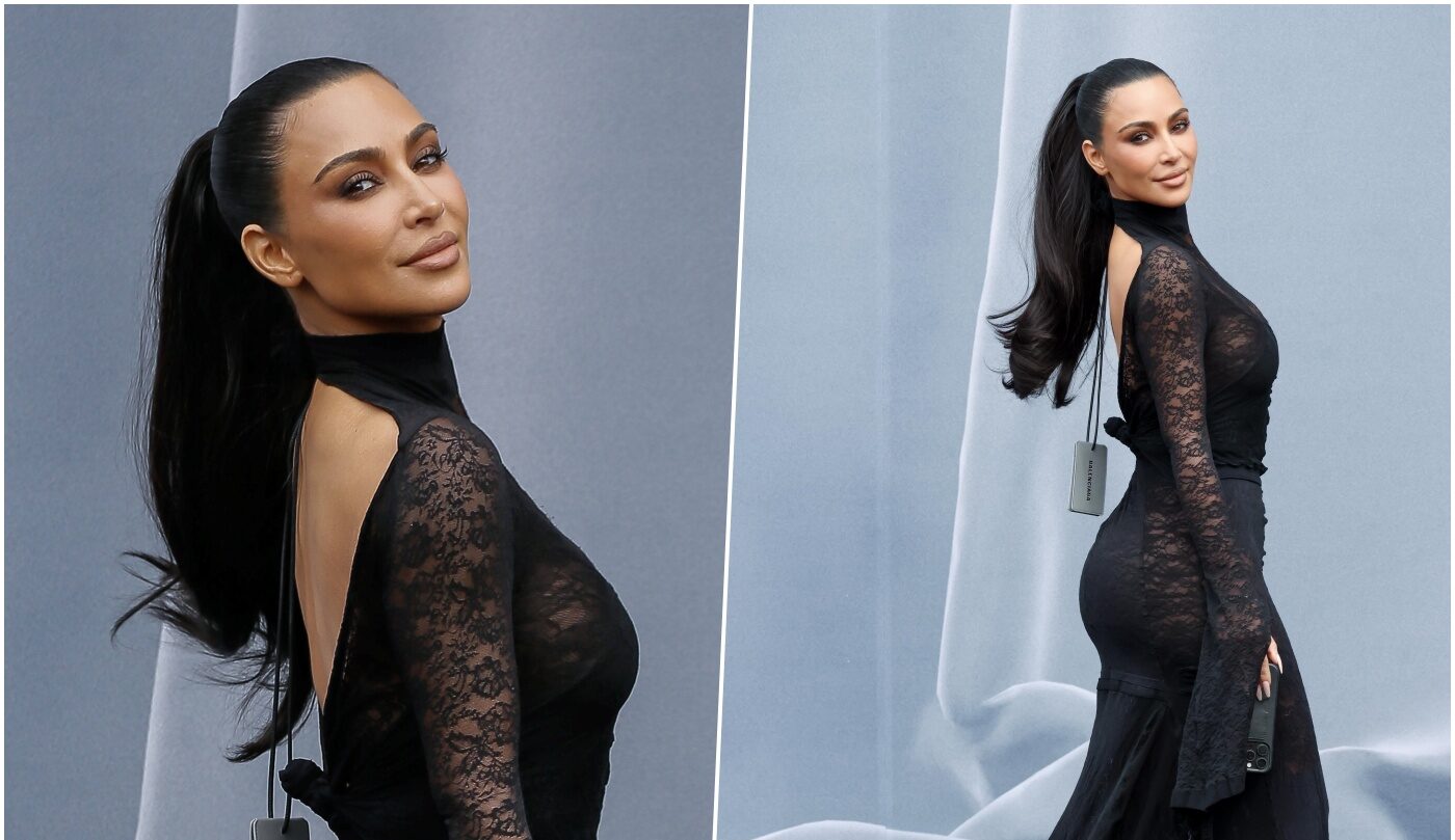 Kim Kardashian kosa frizura ljepota Balenciaga hello magazine croatia hrvatska visoki rep Kim Kardashian