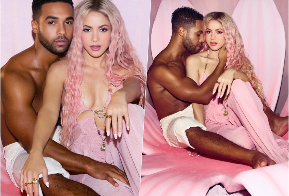 Shakira i Lucien Laviscount novi spot Emily in Paris Alfie ružičasta kosa hello magazine croatia hrvatska Shakira i Lucien Laviscount