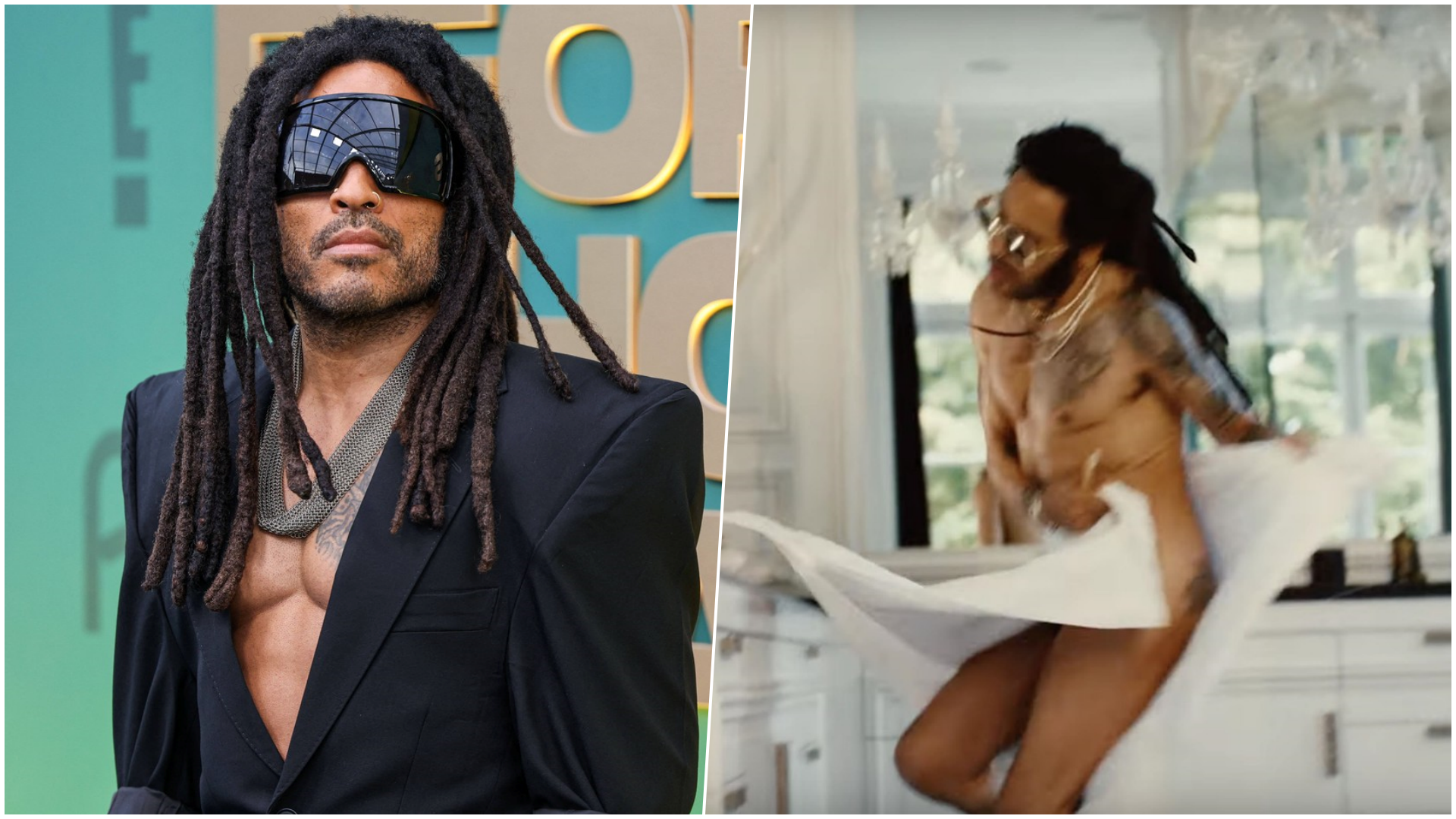 Lenny Kravitz, trening, teretana, utezi