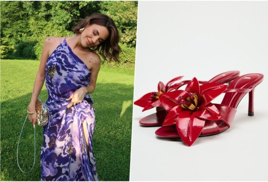 Dora Martinović ljetna vjenčanja cipele s cvjetom hello magazine croatia hrvatska crvene sandale iz Zare