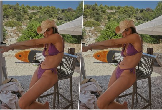 Jelena Perić J make up hello magazine croatia hrvatska slamnati šešir za plažu