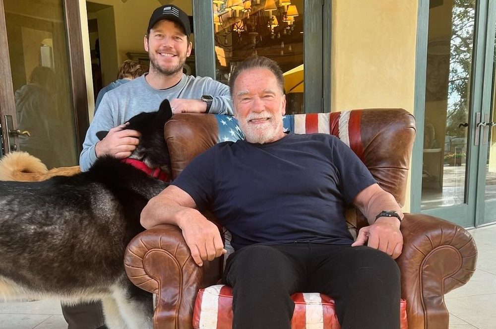 chris pratt i arnold schwarzenegger