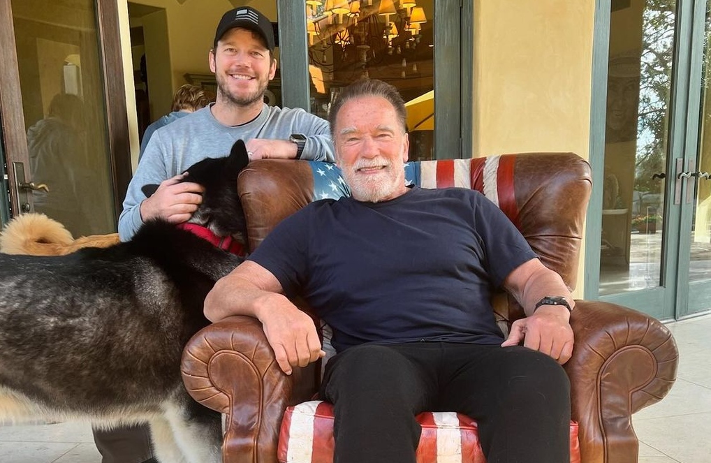 chris pratt i arnold schwarzenegger