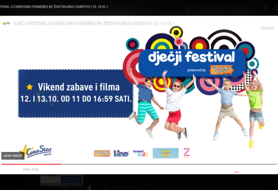 Dječji festival, CineStar kina, Međunarodni tjedan djeteta, filmske avanture, radionice za djecu, obiteljska zabava, povoljne cijene ulaznica, maskote, pokloni iznenađenja, “Male šape na velikom putovanju”, “Transformers: Početak”, “Panda u Africi”, “200% Vuk”, kreativne aktivnosti, zabava za obitelj