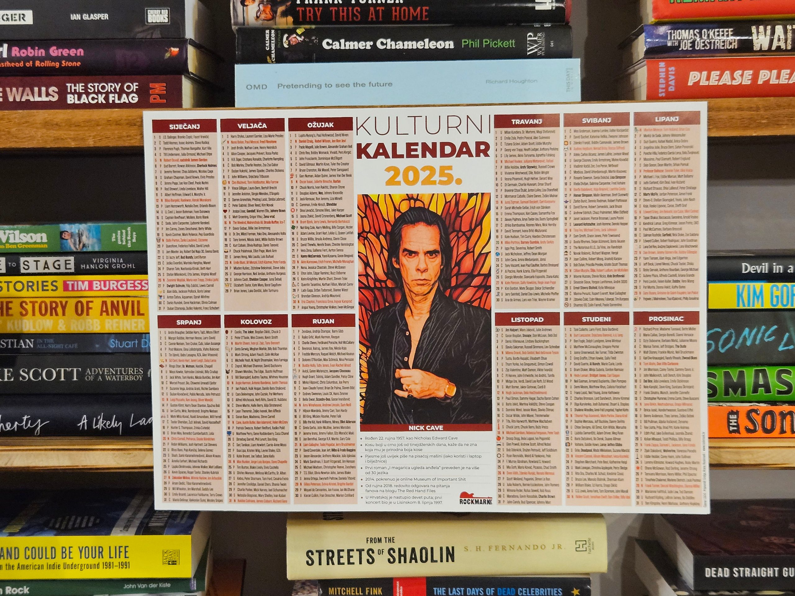 Nick Cave, Kulturni kalendar 2025, Rockmark, rođendani velikana, glazbena knjižara, kulturni događaji, Freddie Mercury, Virginia Woolf, Goran Bare, Paul McCartney