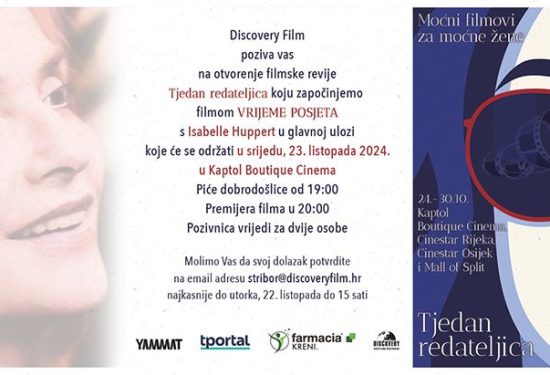 Tjedan redateljica, filmovi žene, feminizacija filmske industrije, Discovery Film, ženske priče, filmovi na festivalima, redateljice, ženska prava, žene u filmu