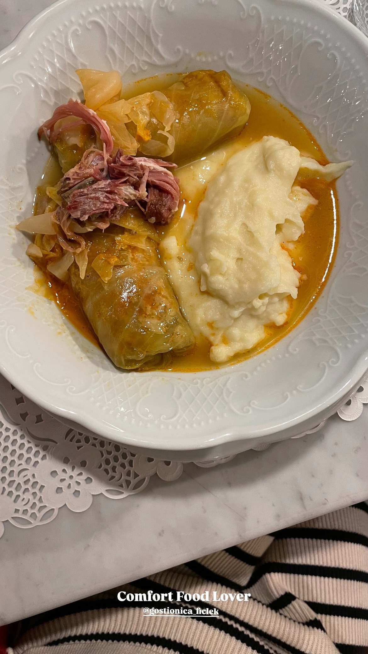 Lidija Lešić, sarma s krumpirom, comfort food, zimska hrana, omiljeno jelo, influenceri, zimski recept, sarma recept, hrvatska kuhinja, tradicionalna hrana