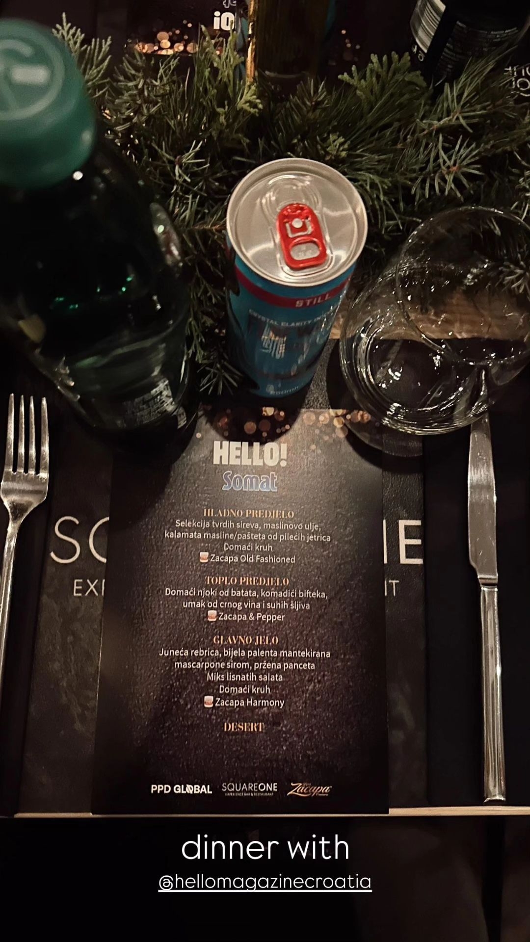 hello magazine hrvatska croatia intimna vožićna večera poznati osobe iz javnog života somat henkel square one restoran