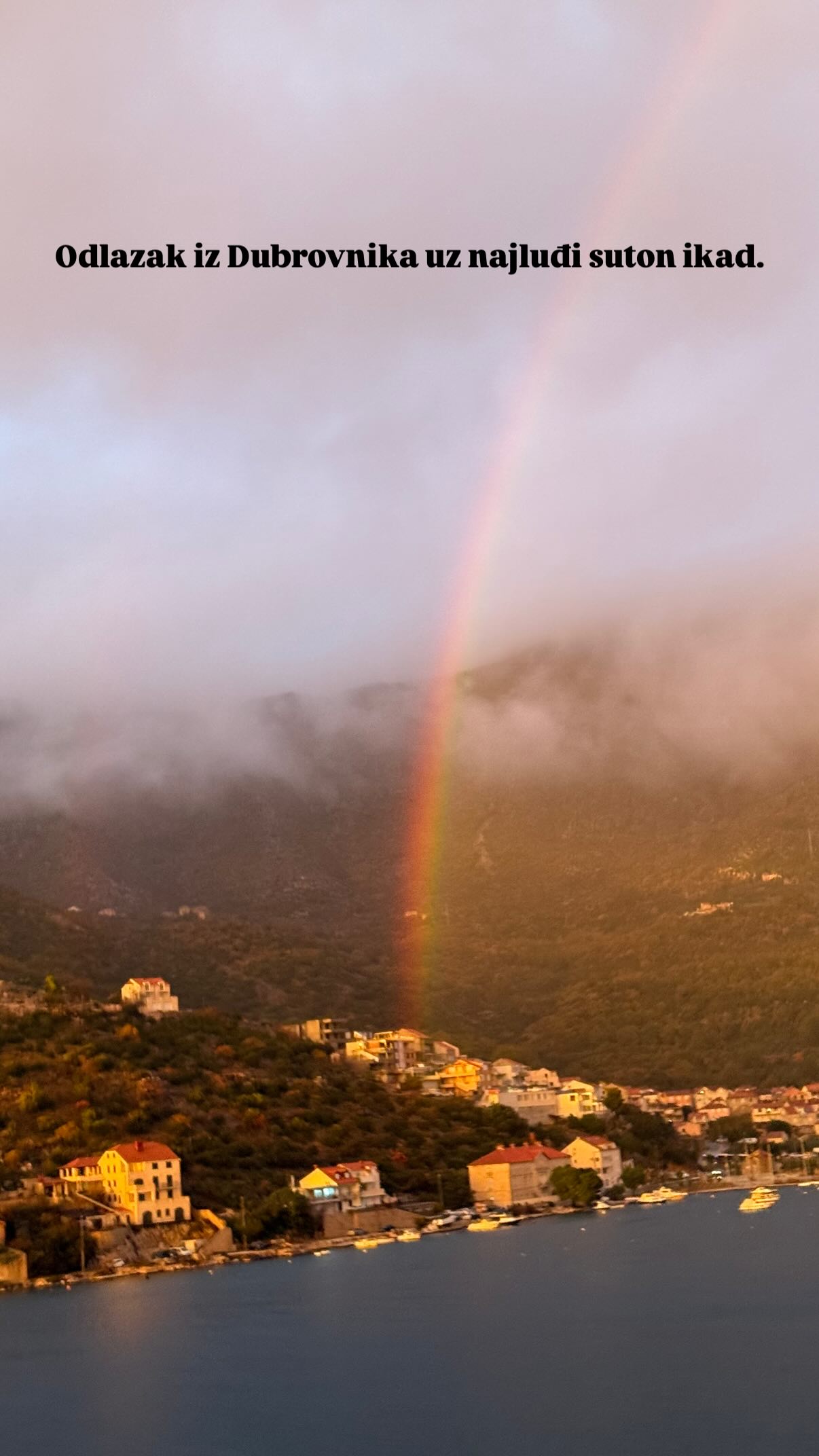  Slavko Sobin, Katarina Baban, predstava Šapice, turneja, Dubrovnik, suton, duga, wellness, spa, hrvatska gluma, Instagram fotografija, opuštanje