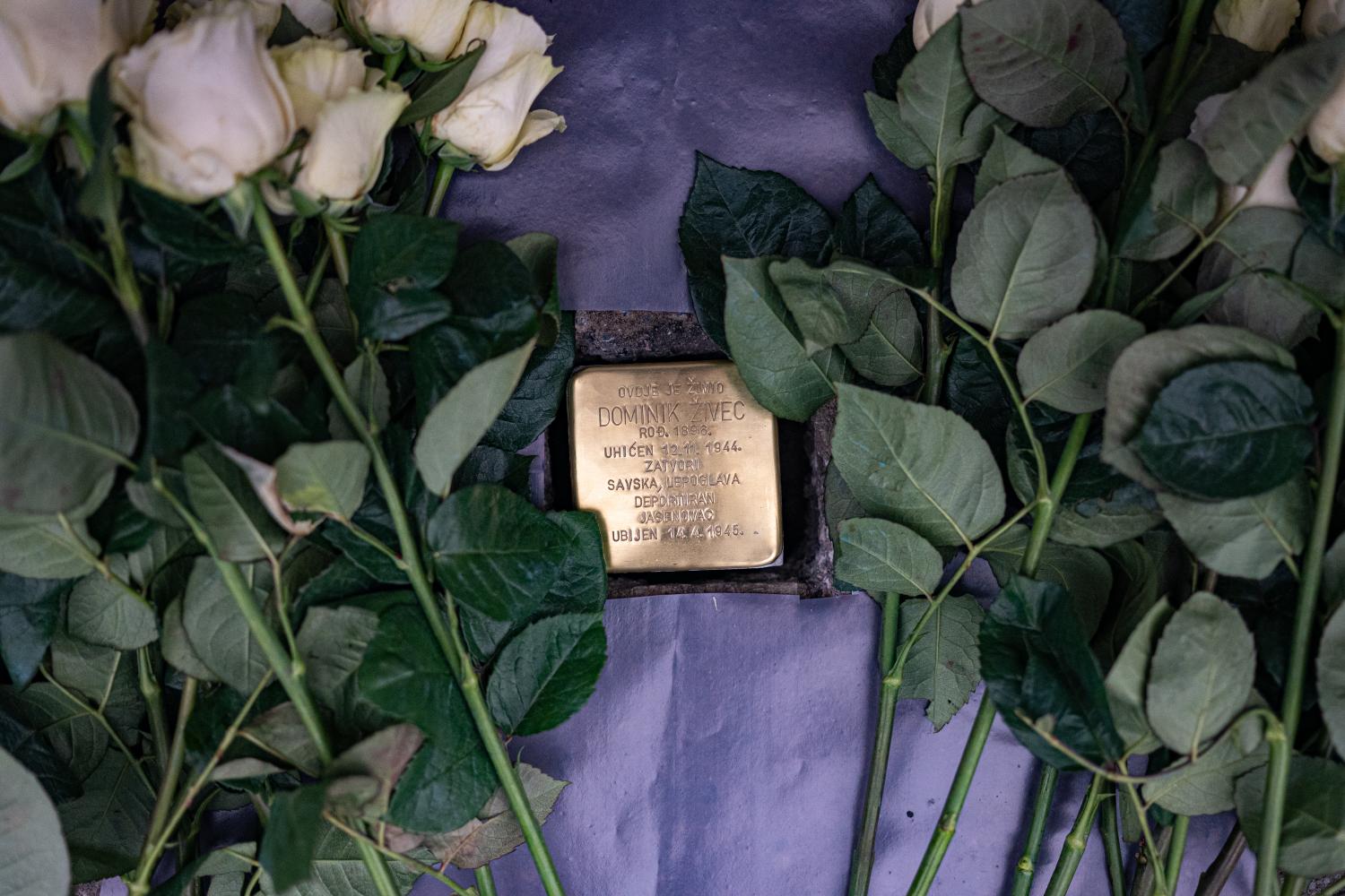 kamen spoticanja, Dominik Živec, Centar za promicanje tolerancije, sjećanje na holokaust, žrtve ustaškog režima, Stolpersteine Zagreb, Petrova ulica 66 A