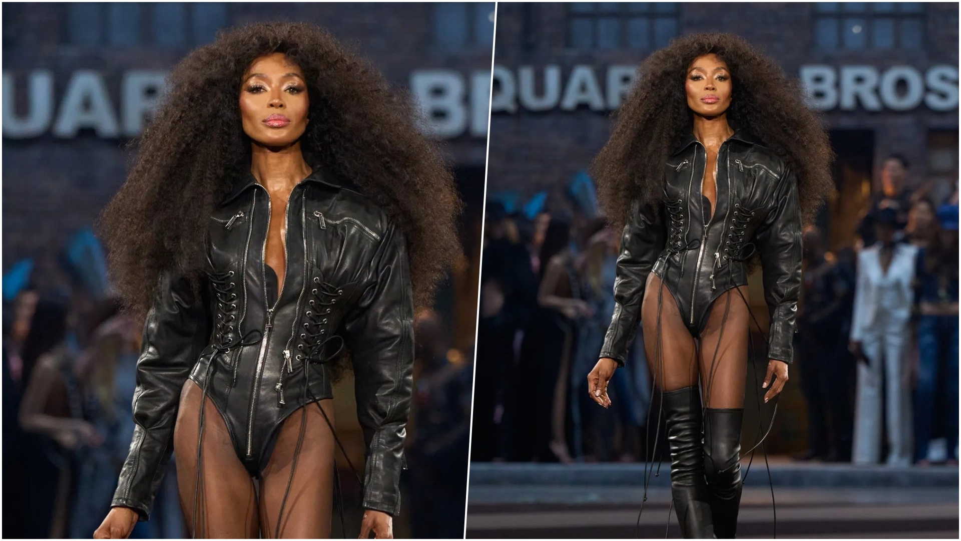 Naomi Campbell, Tjedan mode u Milanu, DSquared2 revija, Irina Shayk, Isabeli Fontana