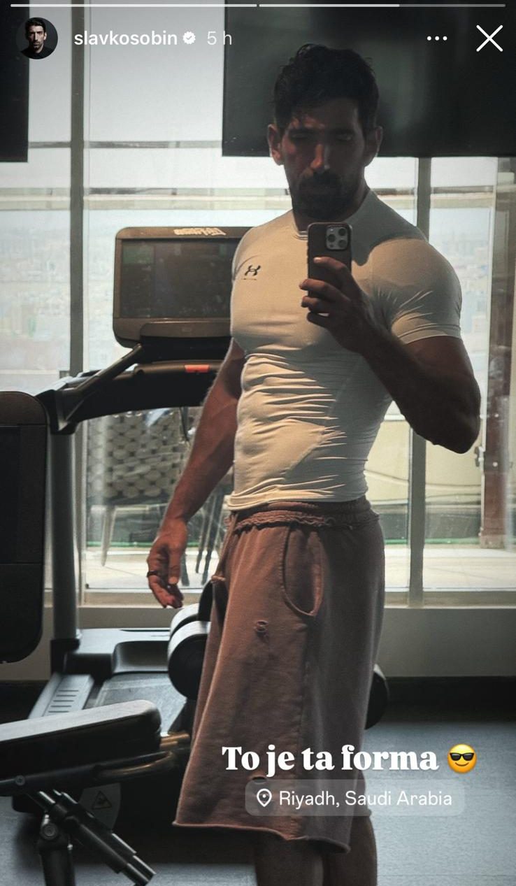 Slavko Sobin trening