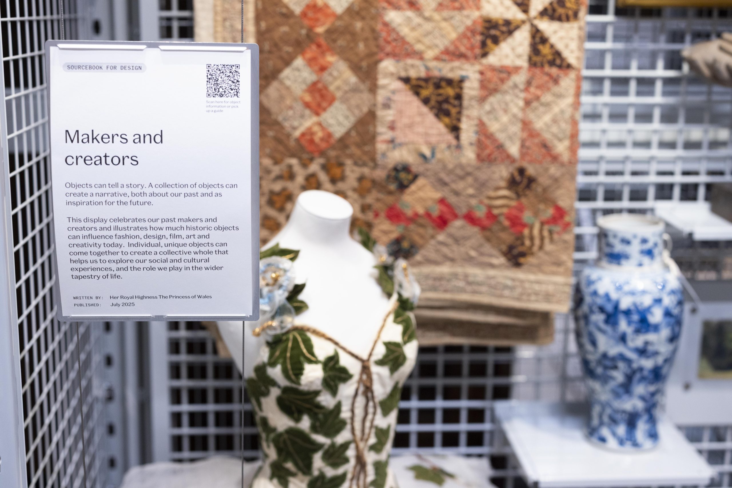 The Princess of Wales curates display at V&A East Storehouse