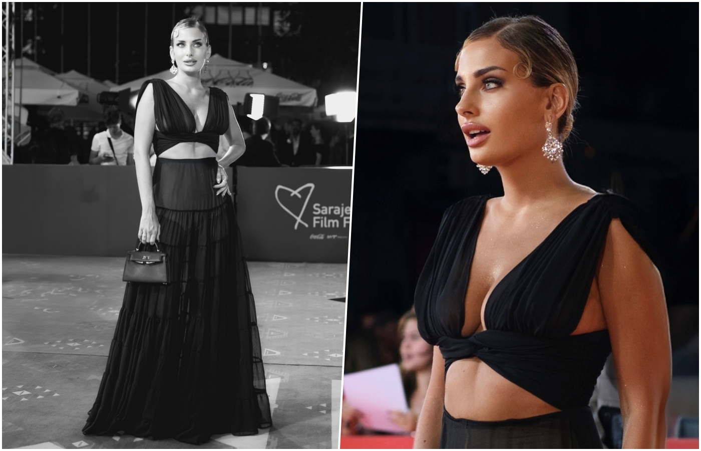 isabella rakonić u sarajevu: influencerica koja osvaja humorom i stilom zablistala u elysian haljini na crvenom tepihu