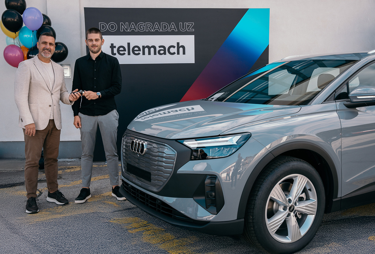 Telemach, Telemach Hrvatska, mobilna mreža, mobilna pretplata, Telemach nagradna igra, Audi Q4, Audi Q4 e-tron, električni automobil, luksuzni automobil, Filip Barać, Trogir, iPhone 16, Xiaomi romobil, nagradna igra Hrvatska, električni Audi, e-tron, nova vozila, premium automobili, luksuz, lifestyle, nagrade, dobitnici nagrada, 5G internet, super brzi internet, bazne stanice, mobilni operater, Telemach paketi, Start paket, Top paket, Unlimited paket, mobilna tehnologija, mobilne usluge, kvaliteta mreže, korisničko iskustvo, inovacije, održivost, električni automobili Hrvatska, nagradne igre, vožnja snova, novi automobil, vozačko iskustvo, luksuzna vožnja, Telemach korisnici, hrvatski mobilni operator, premium iskustvo, tehnološki napredak, digitalna infrastruktura, najbolja mreža, hrvatski dobitnici, nagrada električni automobil, lifestyle nagrada, automobil 2025, Telemach ponuda, mobilni paket, pretplata, digitalna povezanost, najbolji mobilni operator, super brza mreža, luksuzni lifestyle, hrvatski lifestyle, Telemach iskustvo, vožnja u luksuzu, automobilni trendovi, električni transport, pametni telefoni, mobilna tehnologija 2025, promocije i nagrade, Telemach promocija, luksuzne nagrade, premium pokloni, električni romobil, pametni uređaji, najnoviji iPhone, Telemach dobitnik, hrvatski dobitnici nagrada, premium lifestyle nagrade, novi vlasnik automobila, nagradna igra Audija, Telemach 5G, mobilna industrija Hrvatska, Telemach vijesti, digitalna revolucija, tehnologija i inovacije, automobilske nagrade, luksuzni električni automobili, premium tehnologija, električni Audi Q4 Hrvatska, lifestyle događaji, nagradna igra električni automobil, lifestyle trendovi, mobilna iskustva, Telemach klijenti, tehnologija i lifestyle, vozačko iskustvo luksuz, hrvatska nagradna igra, inovativni automobili, Telemach investicije, digitalna mreža, novi luksuzni automobil