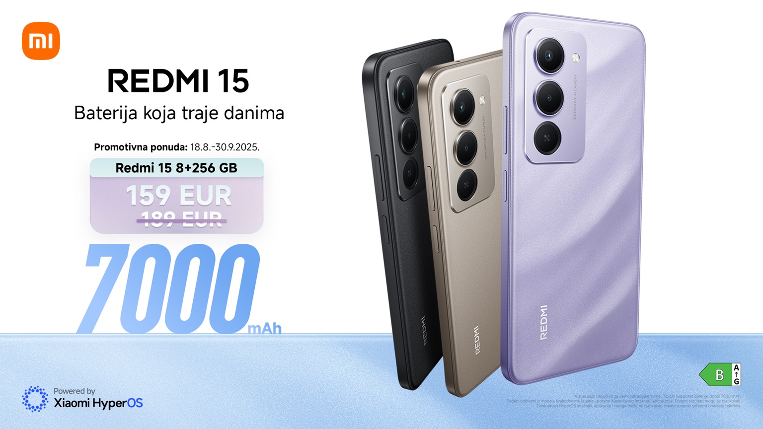 redmi 15, redmi 15 5g, novi redmi 15, pametni telefon s velikom baterijom, 7000mah baterija telefon, smartphone za dugotrajnu upotrebu, telefon s dugom baterijom, veliki 6,9-inčni ekran, FHD+ ekran telefon, telefon za streaming i gaming, najbolji midrange telefon 2025, 50mp AI kamera, dual kamera smartphone, AI kamera za selfije, tanki elegantni telefon, dizajn telefona s metalnim detaljima, smartphone IP64, otpornost na vodu i prašinu, wet touch ekran, touchscreen responzivan na vlagu, 33w brzo punjenje, 18w reverse charging, telefon kao power bank, snapdragon 685 smartphone, snapdragon 6s gen 3 telefon, 16gb RAM proširivo, do 2TB memorije, smartphone za multitasking, casual gaming phone, telefon za svakodnevnu upotrebu, HyperOS 2 operativni sustav, Xiaomi interconnectivity funkcije, sinkronizacija uređaja, circle to search Google, google gemini integracija, low blue light ekran, flicker-free zaslon, circadian-friendly display, adaptive sync 144hz, touch sampling 288hz, reading mode DC dimming, Hi-Res audio smartphone, Dolby Atmos zvuk, 200% pojačanje glasnoće, elegantni gadget, pametni telefon za lifestyle, telefon za putovanja i izlete, telefon za YouTube i Netflix, smartphone za binge watching, telefon za glazbu, smartphone za TikTok i Instagram, najbolji budget smartphone 2025, pametan telefon za studente, smartphone do 180 eura, redmi 15 cijena, redmi 15 5g cijena, smartphone promo ponuda, najbolji telefon za fotografiju, noćni način kamere, dynamic shots efekti, beauty opcija za selfije, telefon s impresivnim ekranom, smartphone za društvene mreže, tanki dizajn pametnog telefona, elegantni midrange telefon, moderni gadget, smartphone za produktivnost, telefon s glatkim performansama, smartphone za pregledavanje i multitasking, casual gaming uređaj, pametan izbor gadgeta, smartphone za svakodnevne zadatke, telefon s dugim trajanjem baterije, najbolji telefon za streaming, smartphone s 6,9-inčnim zaslonom, telefon s FHD+ zaslonom, redmi 15 recenzija, redmi 15 5g recenzija, midrange smartphone s AI kamerom, phone under 180€, pametan gadget za lifestyle, smartphone s impresivnim dizajnom, elegantni uređaj za svaki dan, 7000mah surge baterija, smartphone s najvećom baterijom, mobilni uređaj s AI funkcijama, telefon s naprednim značajkama kamere, najbolji midrange budget phone, smartphone za svakodnevnu zabavu, telefon za glazbene fanove, smartphone za casual korisnike, telefon koji traje dva dana, 50MP kamera telefon, smartphone za društvene aktivnosti, najbolji uređaj za multitasking, pametan izbor telefona, moderni pametni gadget, smartphone za sve prilike, elegantni smartphone za mlade, pametni telefon za video pozive, telefon za moderne korisnike, redmi 15 serija, redmi 15 5G serija, smartphone za lifestyle blogere, phone tech trends 2025, pametni telefon s naprednim audio značajkama, smartphone za audiophile, telefon za produktivne korisnike, smartphone za povezivanje uređaja, pametan telefon za streaming i rad