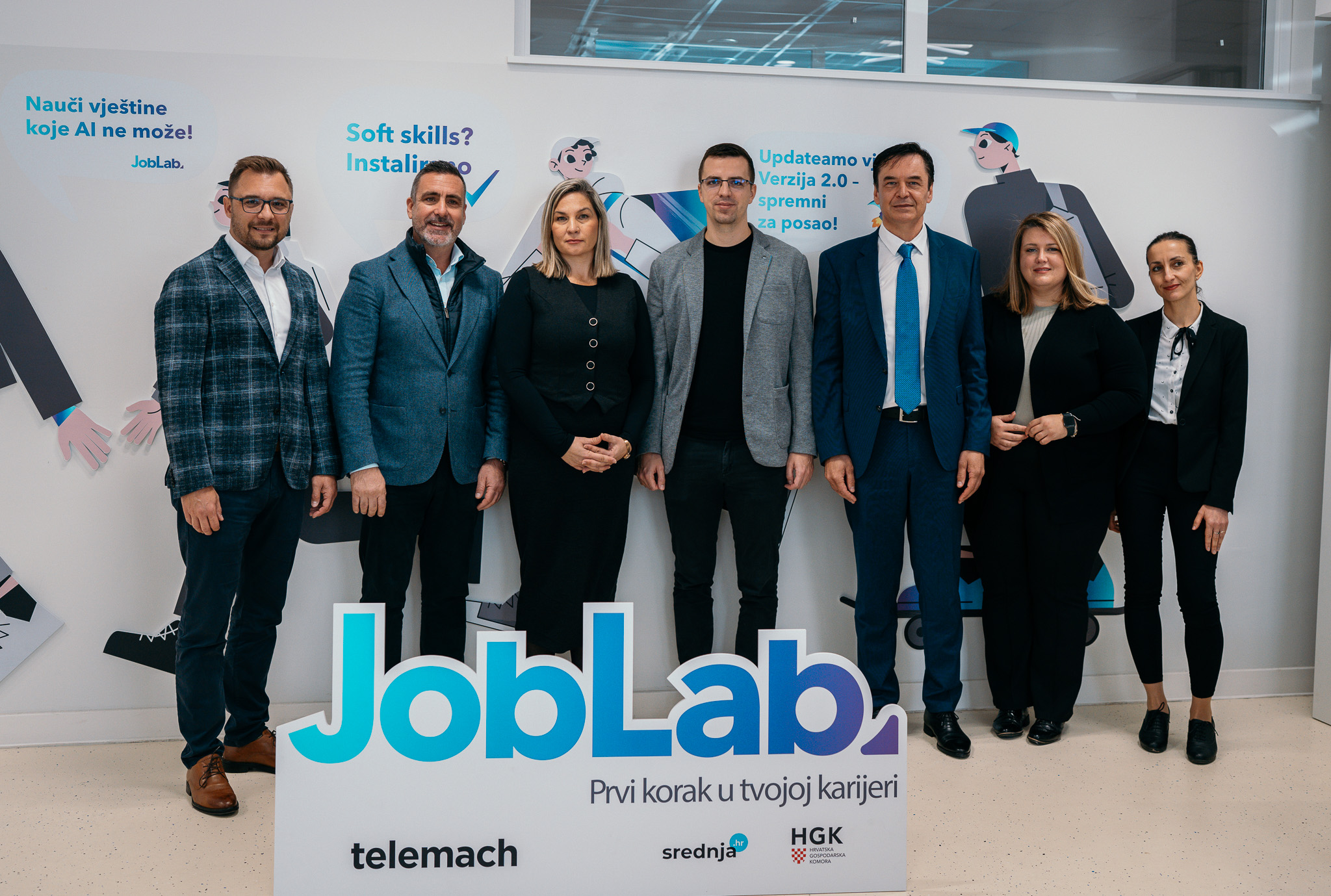 Igor Duic, Mislav Galler, Andreja Gracin, Marko Matijević, Dragan Kovacevic, Antonijela Bonacic Novosel i Sanja Pavic Job Lab HelloMagazin Croatia Hrvatska
