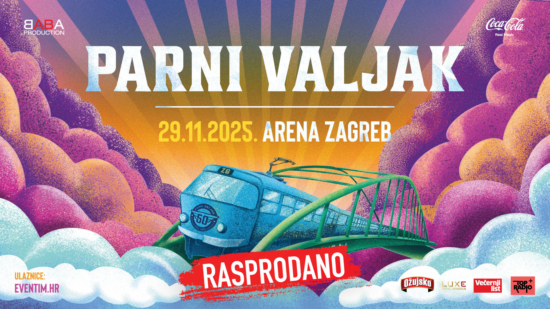 Jubilarnih 50 godina aktivnosti Parni Valjak rasprodao Arenu Zagreb