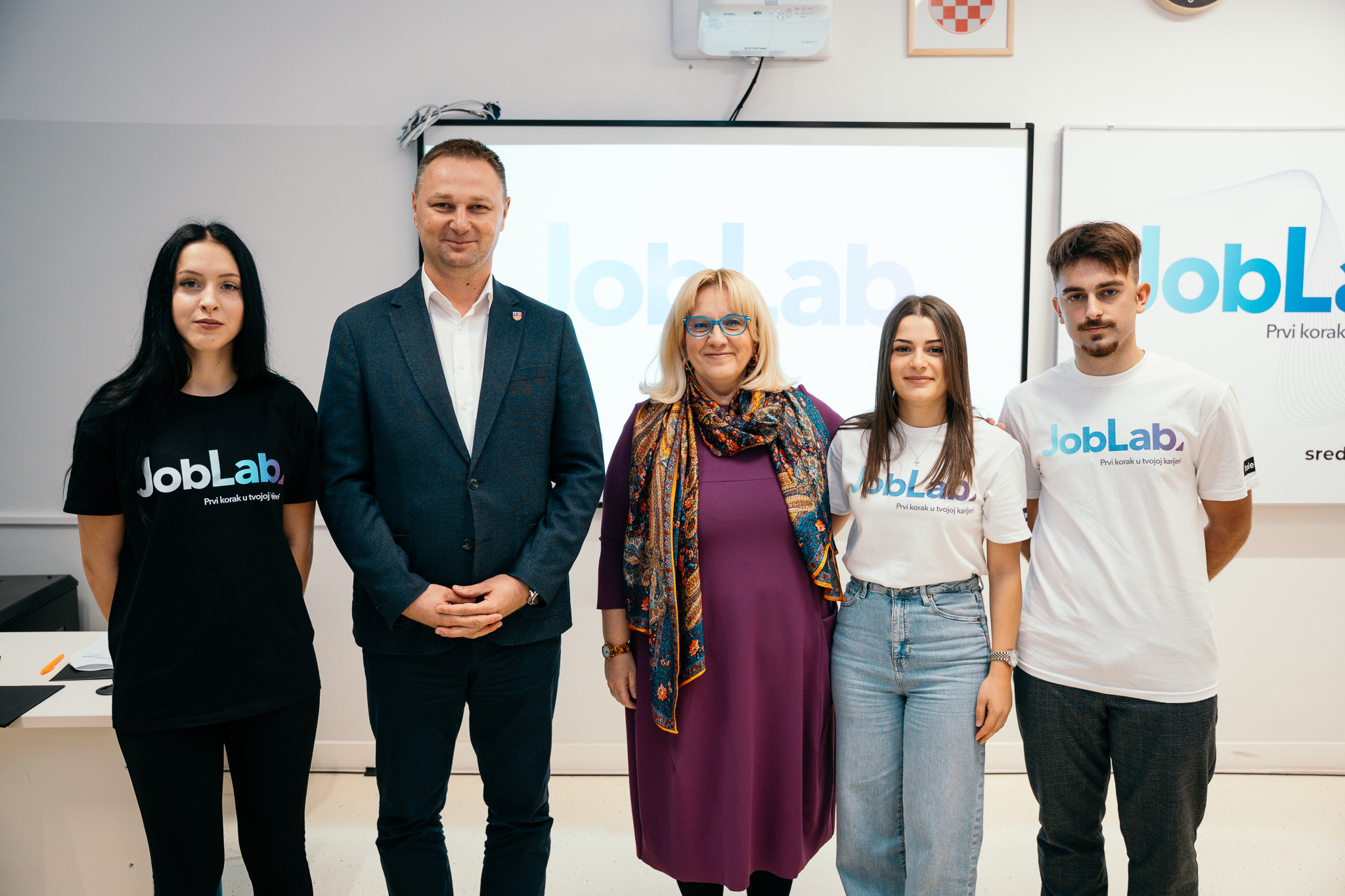 Marko Marusic, Valerija Turk-Presecki i ucenici Job Lab HelloMagazin Croatia Hrvatska
