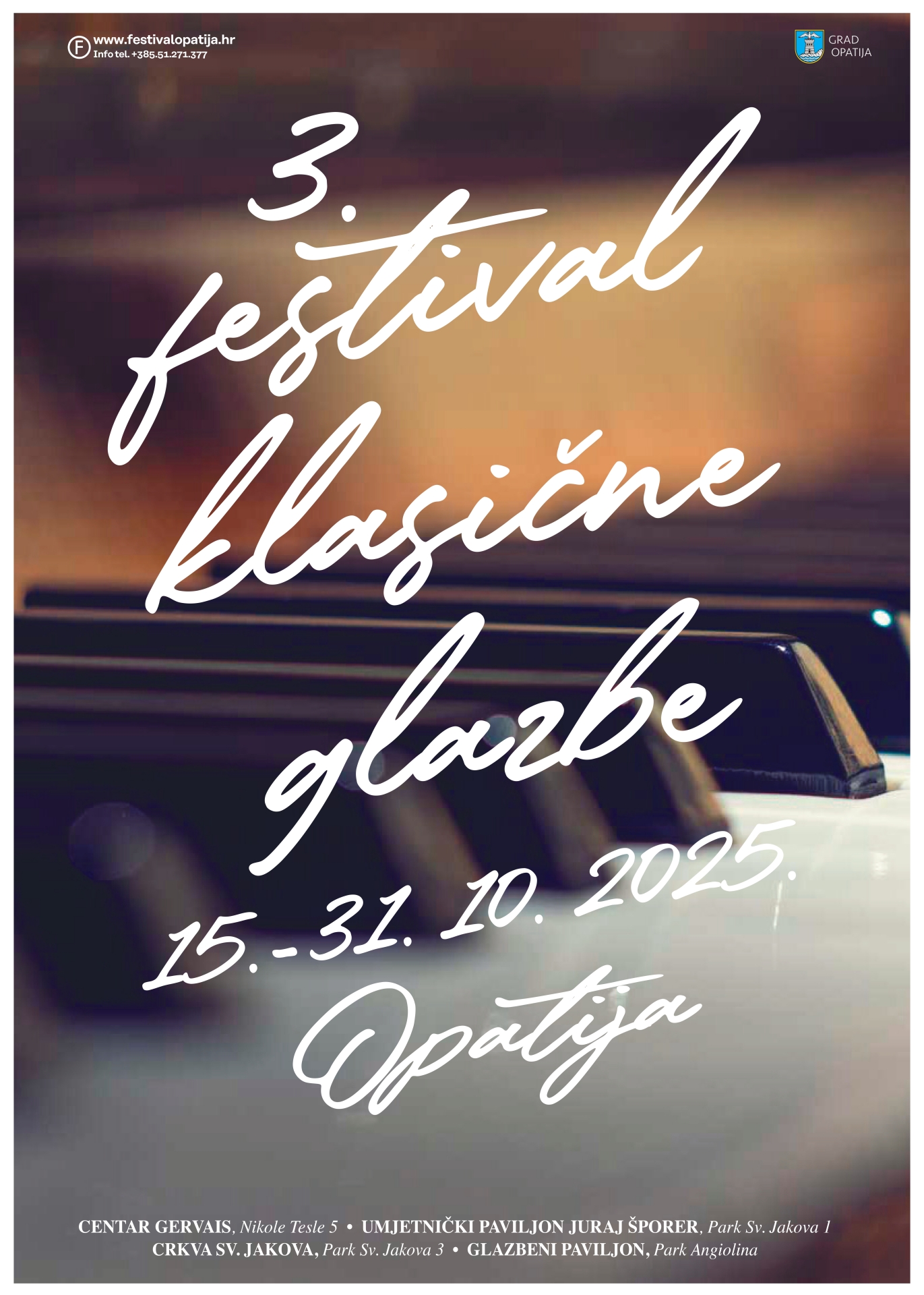 Počinje 3. Festival klasične glazbe u Opatiji 15.-31.10.2025. 