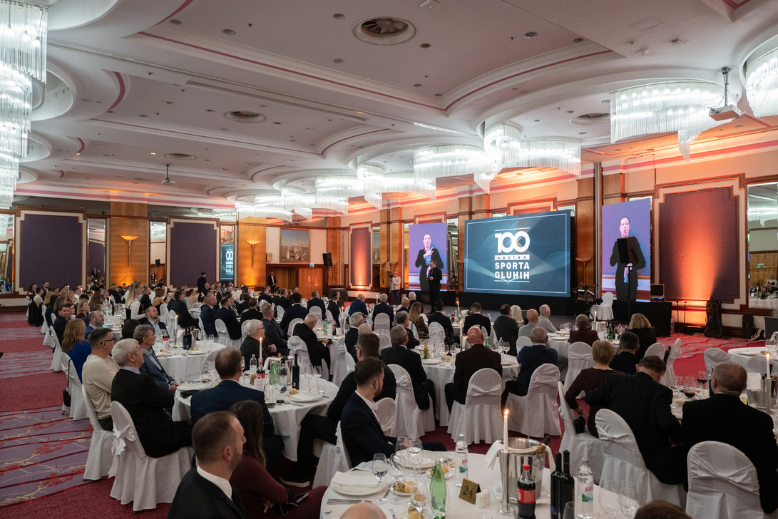 100 GODINA SPORTA GLUHIH U HRVATSKOJ SVEČANA DODJELA NAGRADA U HOTELU WESTIN