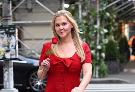 Amy Schumer turned heads in a Red Dress in New York