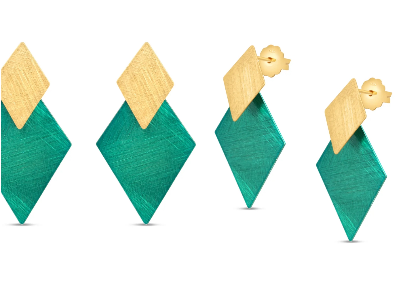 Arlight srebrne naušnice s pozlatom