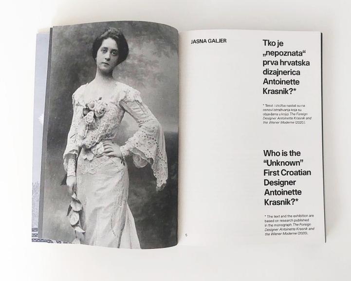 Promocija kataloga i zatvaranje izložbe Antonija Krasnik, prva hrvatska dizajnerica: skica za portret 