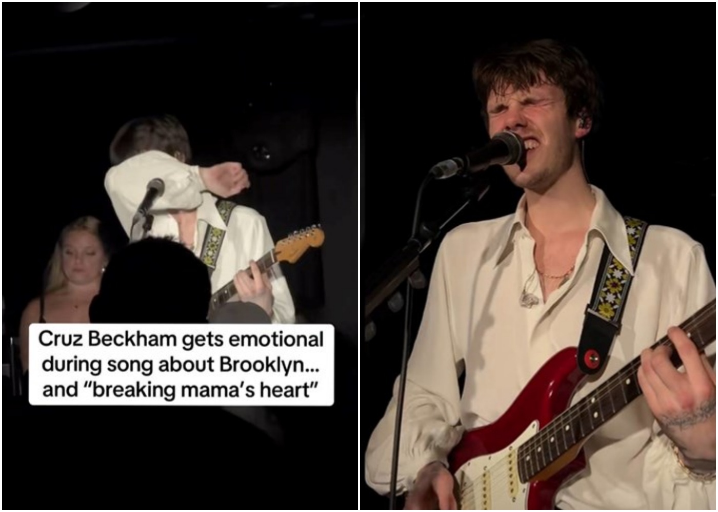 Cruz Beckham se rasplakao na pozornici