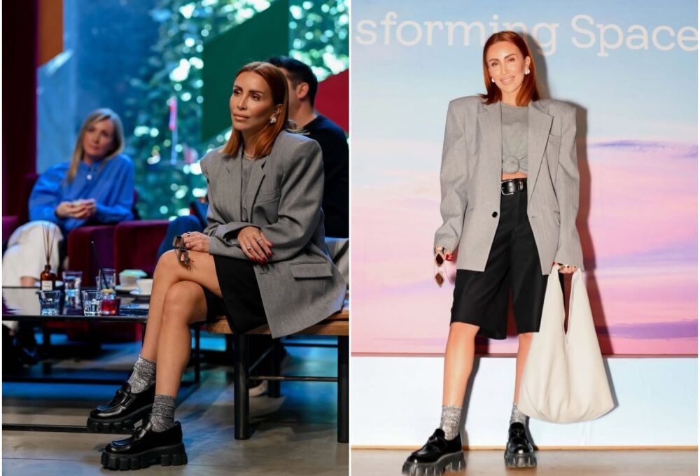 Lana Klingor Mihić oversized sivi sako