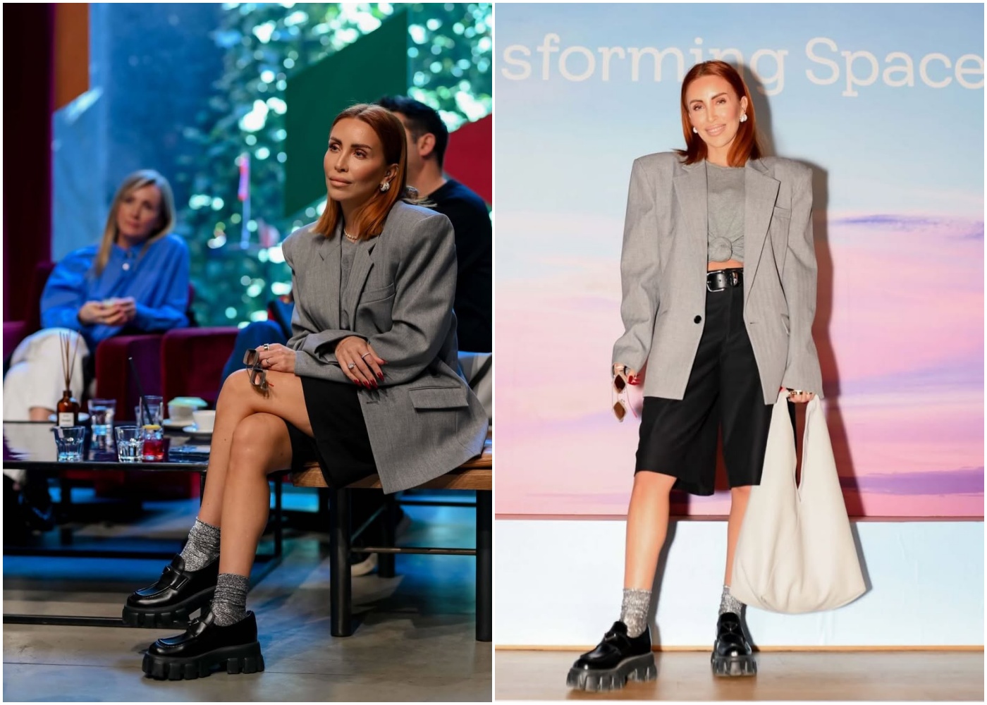 Lana Klingor Mihić oversized sivi sako