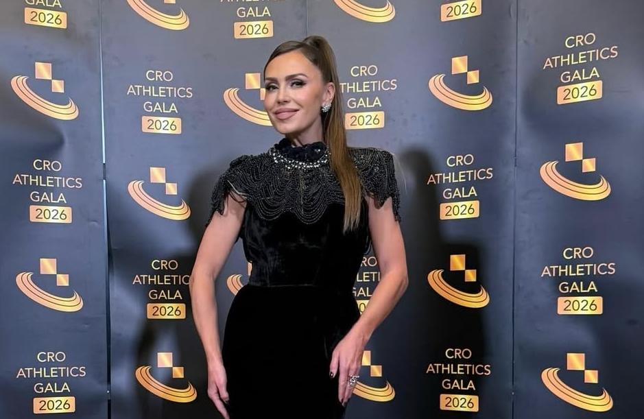 Mila Horvat očarala sve u raskošnoj crnoj toaleti Matije Vuice