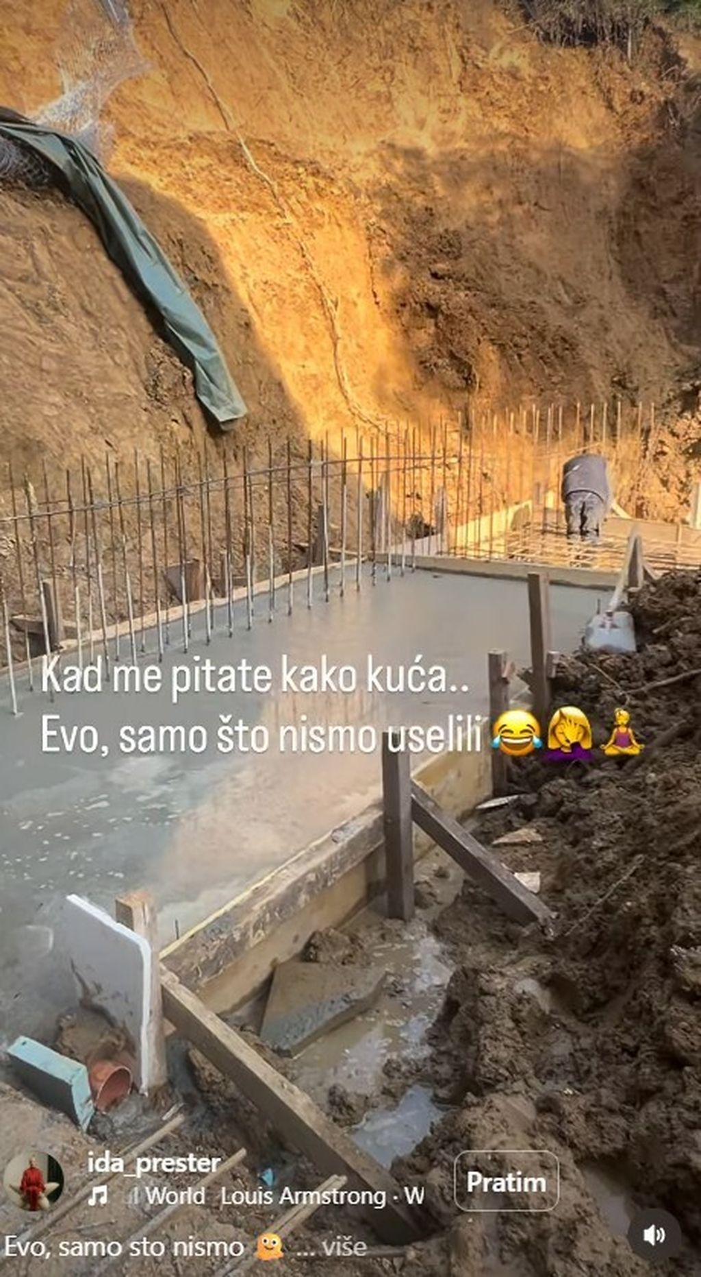 Ida Prester pokazala gradilište kuće