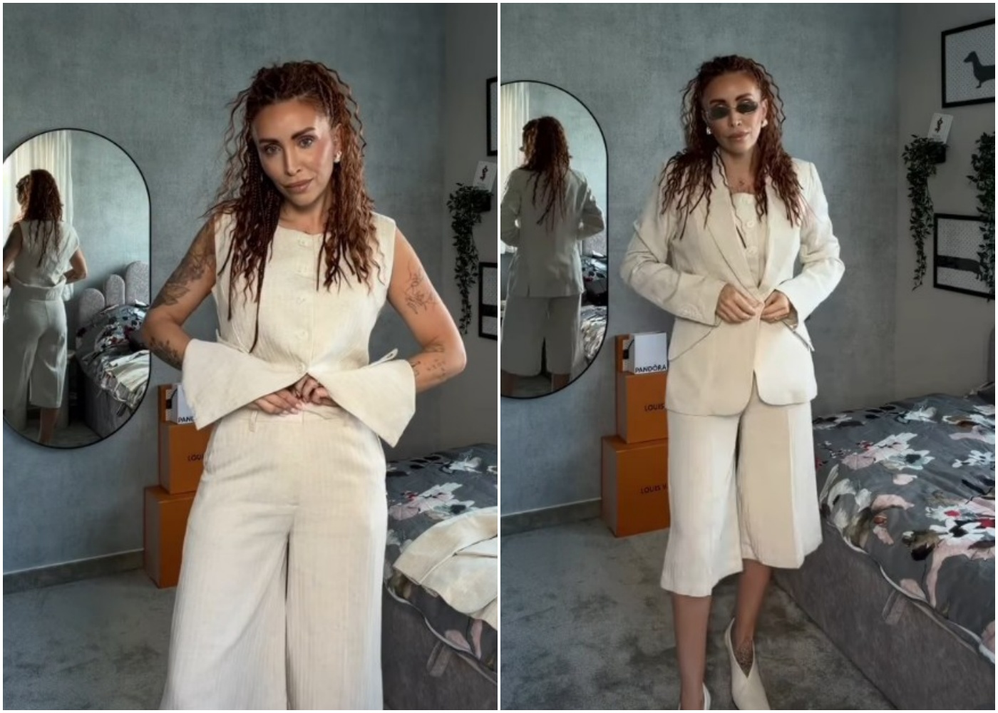 Lana Klingor Mihić oduševila nas je bež kompletom