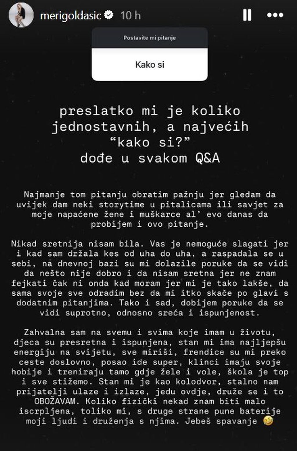 Meri Goldašić iskreno o životu nakon razvoda hello magazin croatia hrvatska