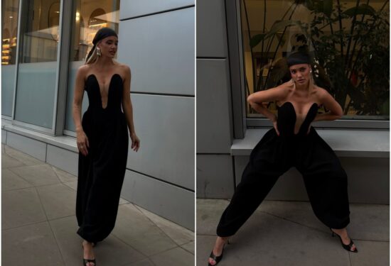 Meri Goldašić u upečatljivom crnom kombinezonu