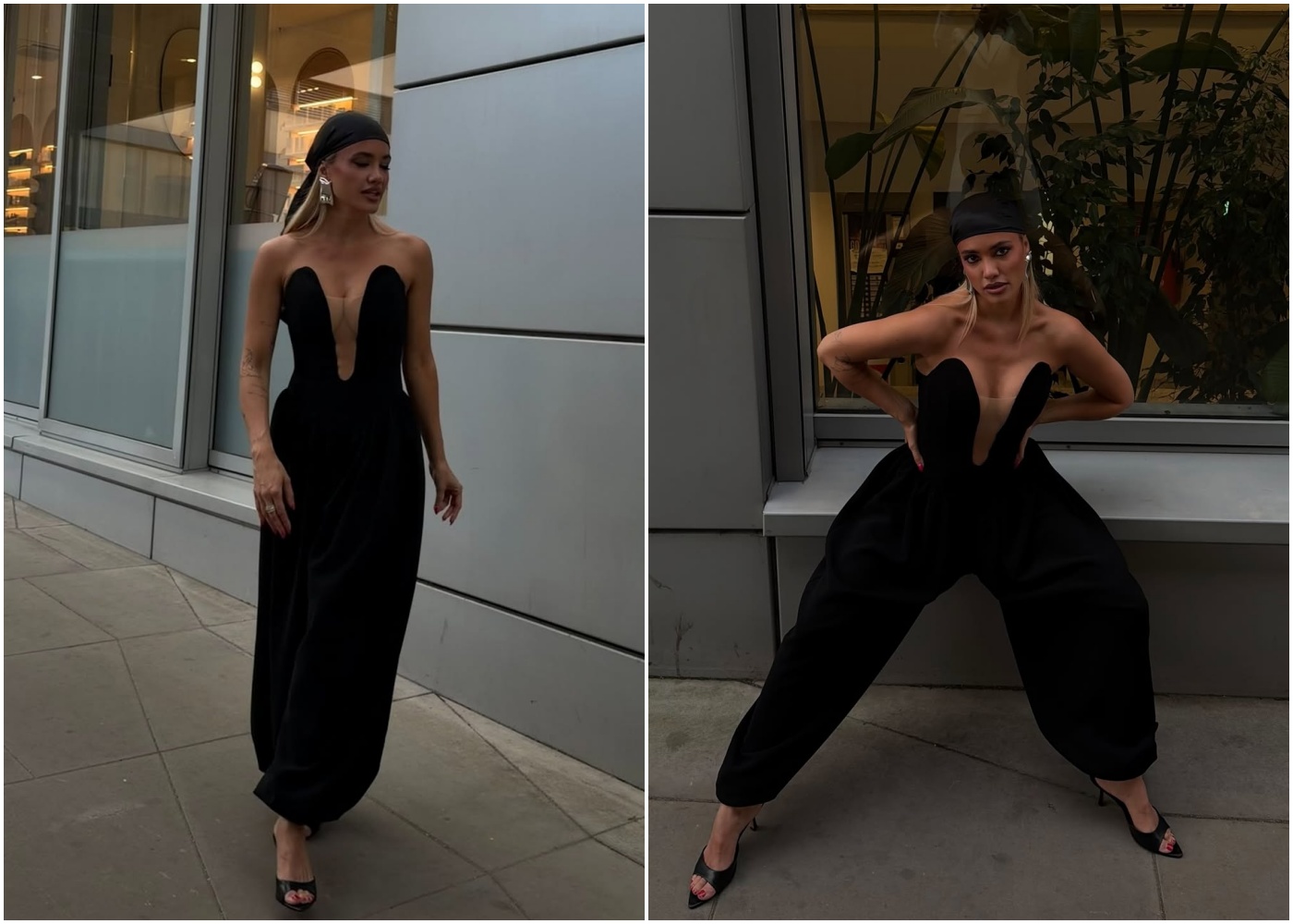 Meri Goldašić u upečatljivom crnom kombinezonu