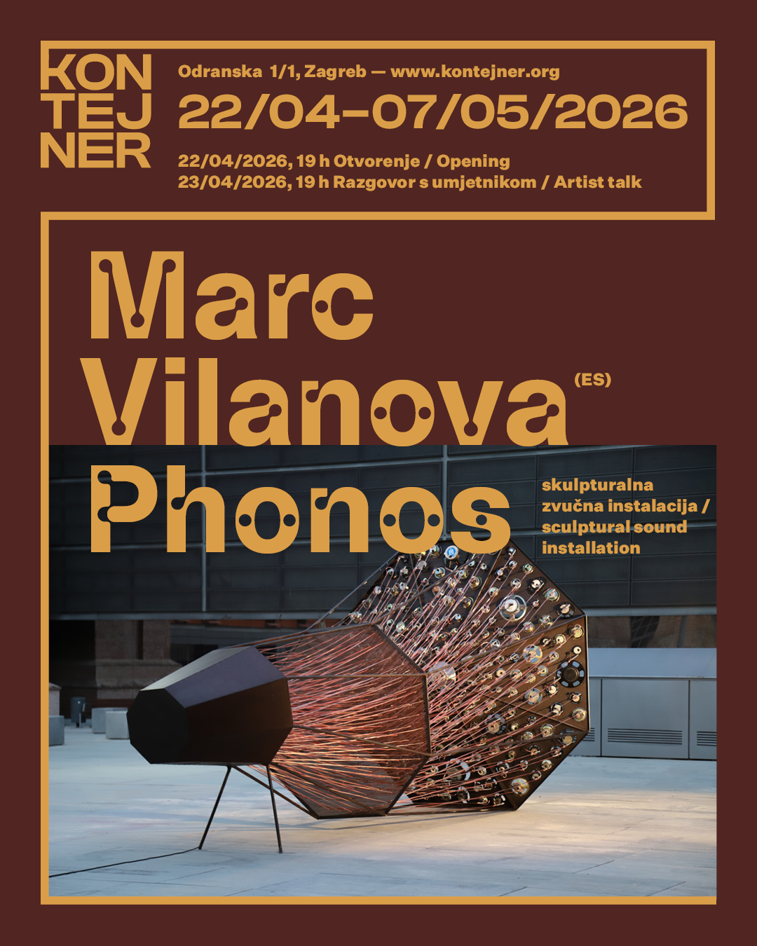 Nova izložba u KONTEJNER-u Monumentalna zvučna instalacija Phonos s 208 zvučnika poziva na slušanje tijelom