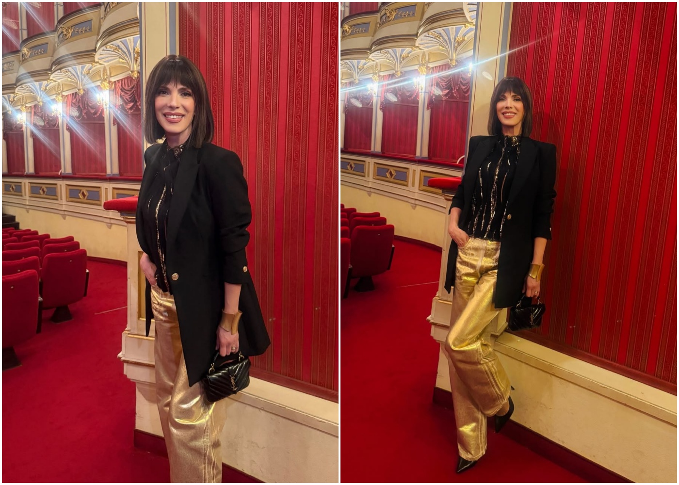 Zlatne hlače kao modni statement Bojana Gregorić Vejzović