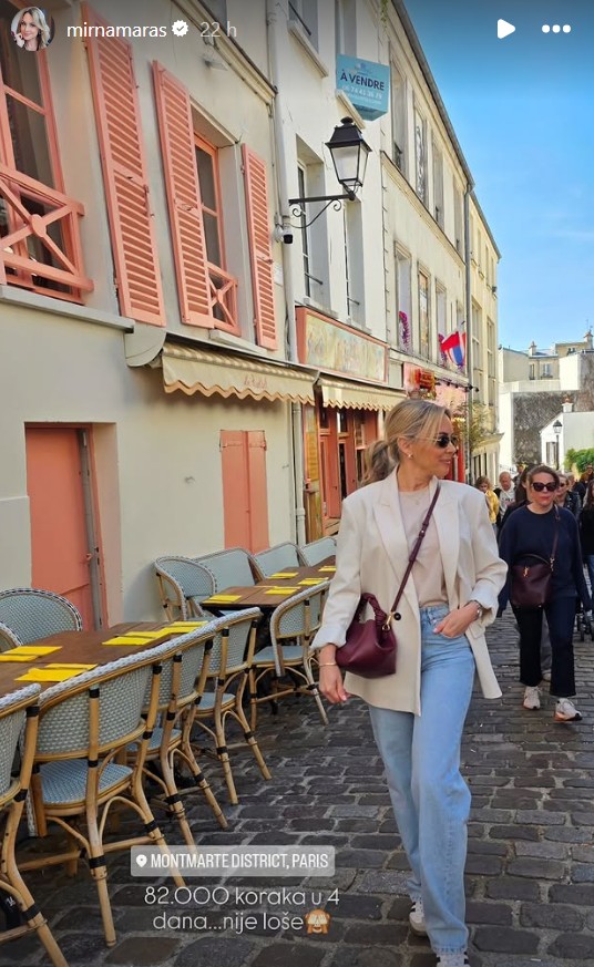 Mirna Maras u praktičnom stylingu 'razvalila' Pariz